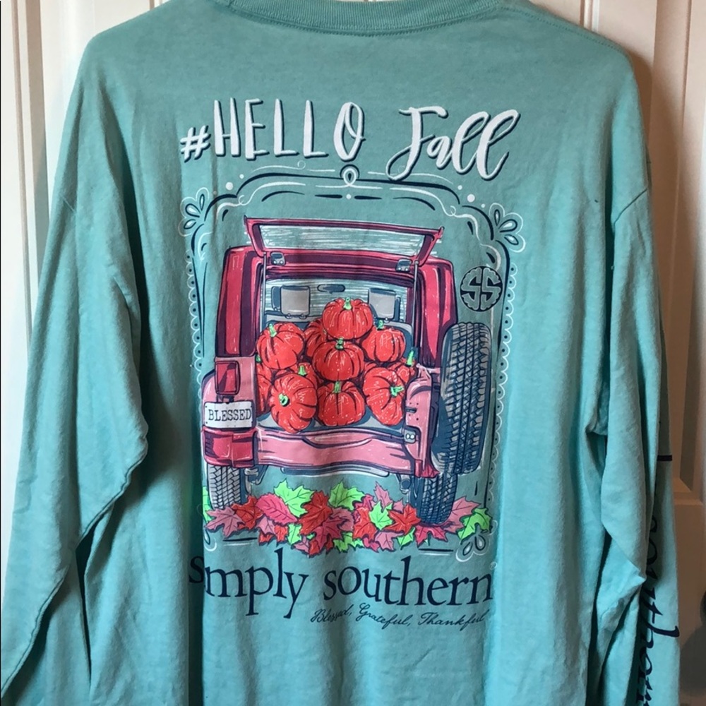 Large Simply Southern Fall Long Sleeve TShirt